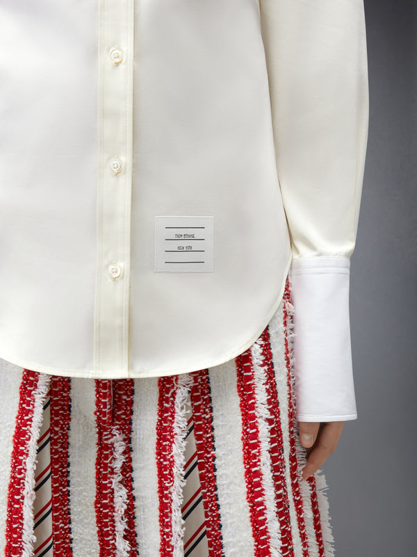 SOLID POPLIN ARMBAND FRENCH CUFF SHIRT - image 7