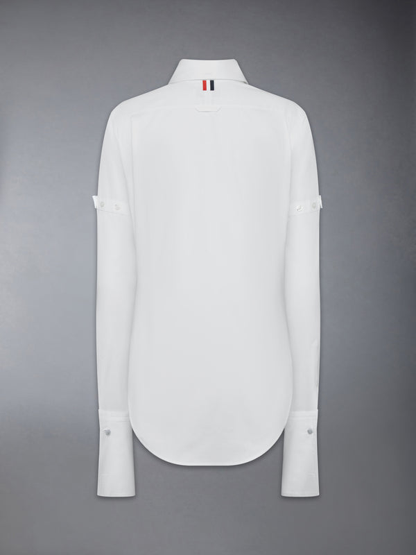 SOLID POPLIN ARMBAND FRENCH CUFF SHIRT - image 10