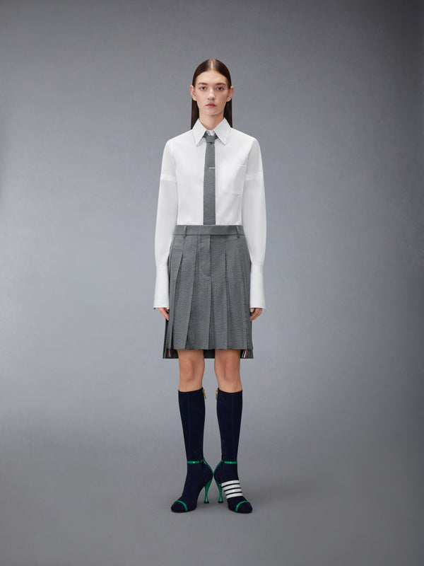 SOLID POPLIN ARMBAND FRENCH CUFF SHIRT - image 4