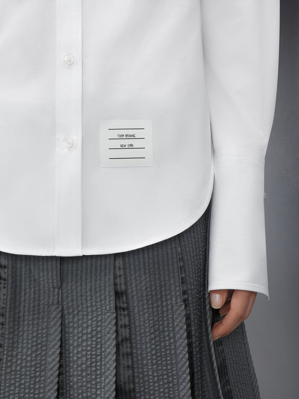 SOLID POPLIN ARMBAND FRENCH CUFF SHIRT - image 7