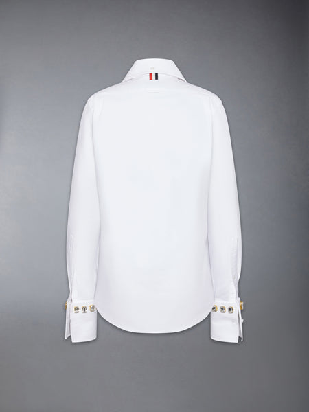 SWAROVSKI CRYSTAL OXFORD SHIRT WHITE