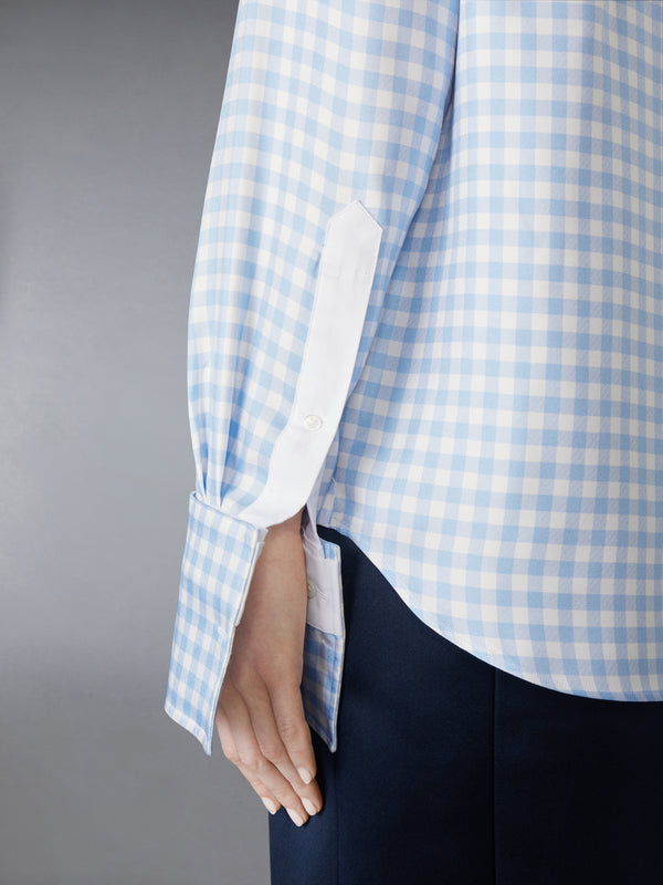SILK TWILL GINGHAM SHIRT - image 6
