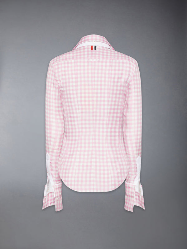 SILK TWILL GINGHAM SHIRT - image 8