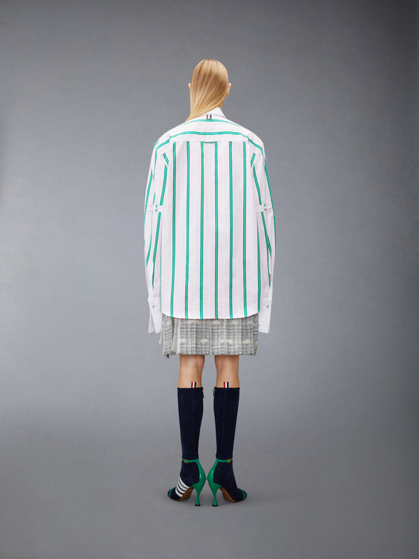 REP STRIPE POPLIN ARMBAND OVERSIZED SHIRT - image 3