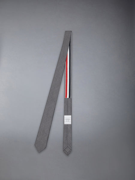 SUPER 120'S TWILL SHORT TIE MEDIUM GREY