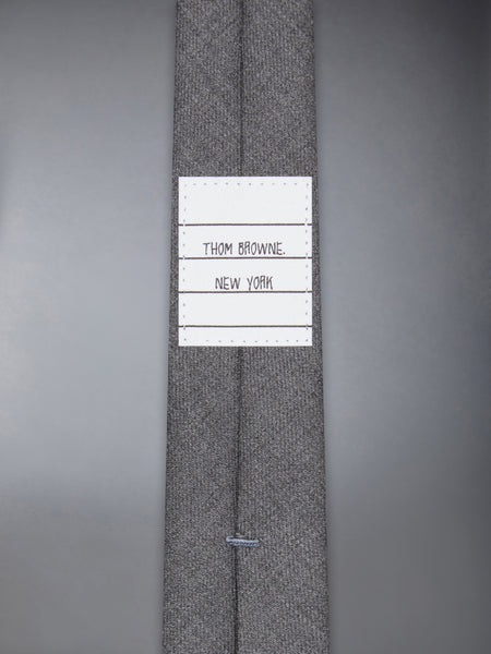 SUPER 120'S TWILL SHORT TIE MEDIUM GREY