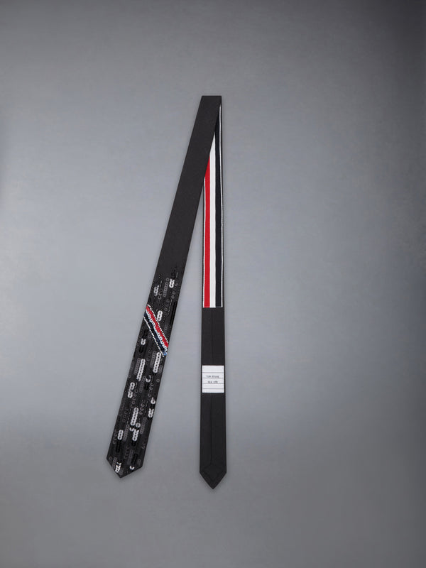 FRESCO WOOL EMBROIDERED SHORT TIE - image 2