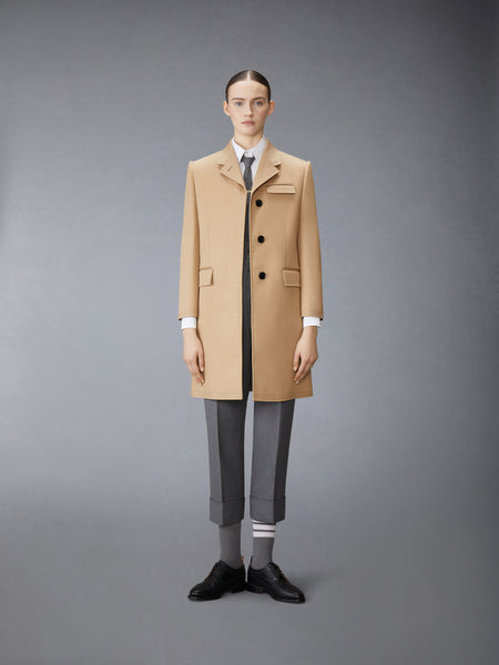 MACKINTOSH HIGH ARMHOLE CHESTERFIELD OVERCOAT KHAKI