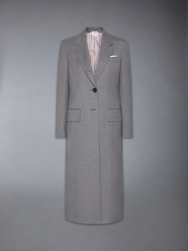 WIDE LAPEL SUPER 120S TWILL OVERCOAT - featured image