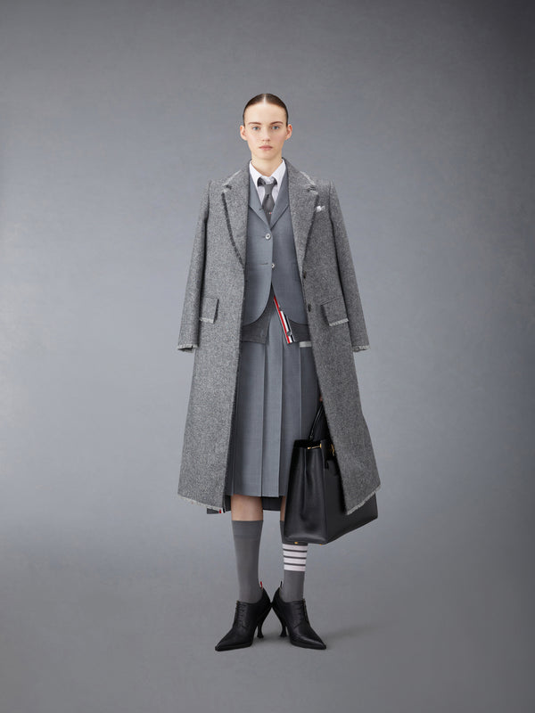 DONEGAL TWEED WIDE LAPEL OVERCOAT - image 3