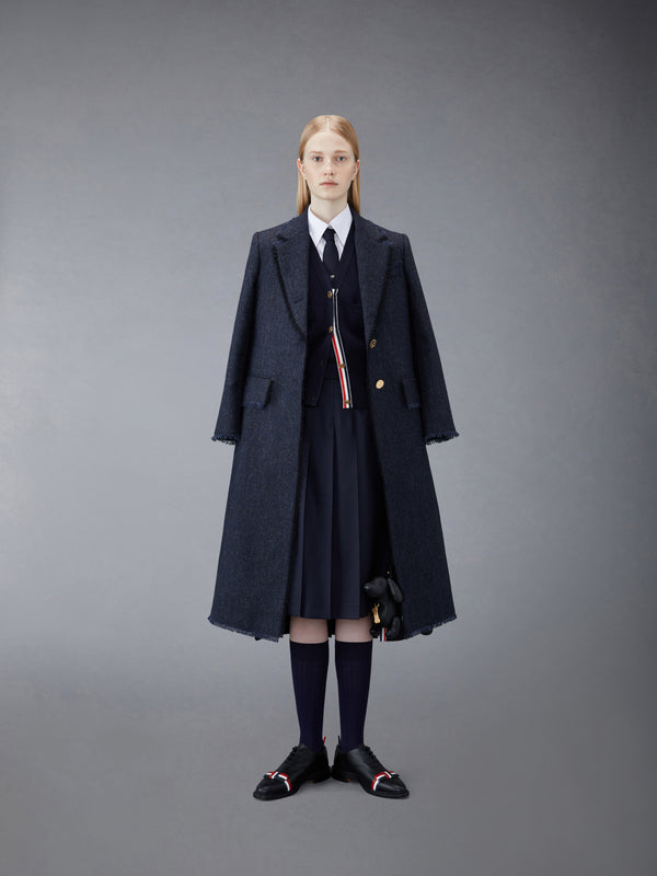 DONEGAL TWEED WIDE LAPEL OVERCOAT - image 3