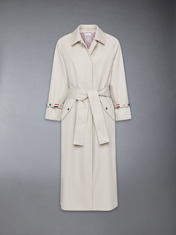 WATERPROOF COTTON TWILL RAGLAN TRENCH OVERCOAT - featured image