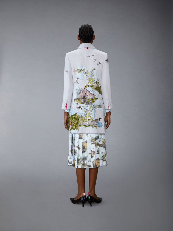 SCENIC TOILE APPLIQUE BAL COLLAR OVERCOAT - image 3