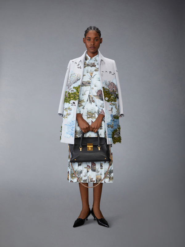 SCENIC TOILE APPLIQUE BAL COLLAR OVERCOAT - image 4