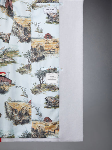 SCENIC TOILE APPLIQUE BAL COLLAR OVERCOAT MULTI