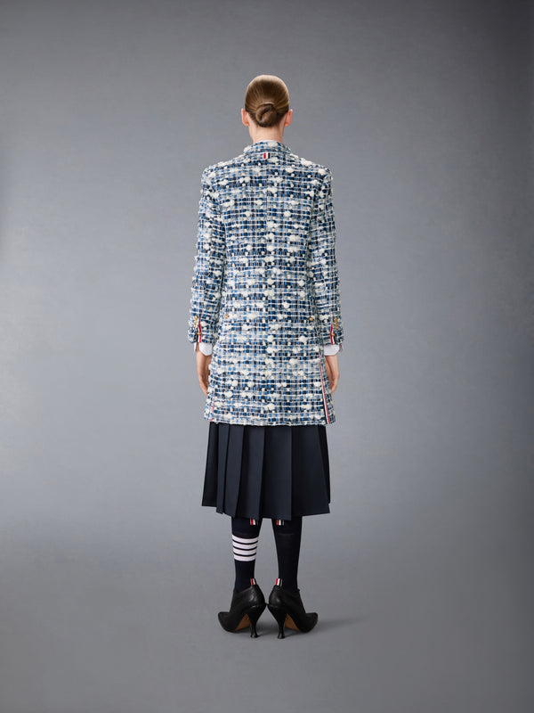 DENIM POUF TWEED CHESTERFIELD COAT - image 3
