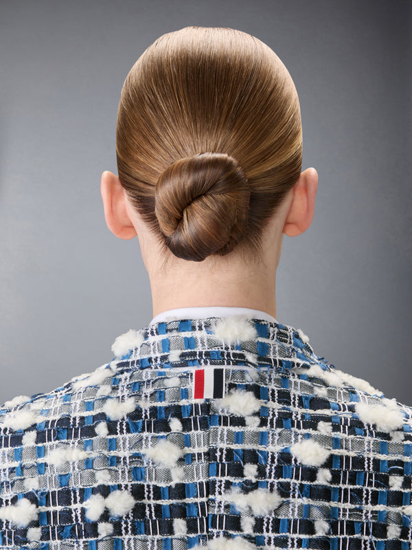 DENIM POUF TWEED CHESTERFIELD COAT - image 5