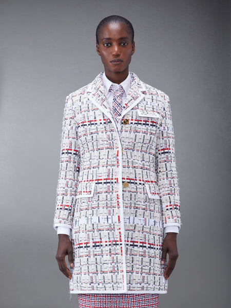 DECONSTRUCTED TWEED SLIM FIT SPORT COAT RWBWHT