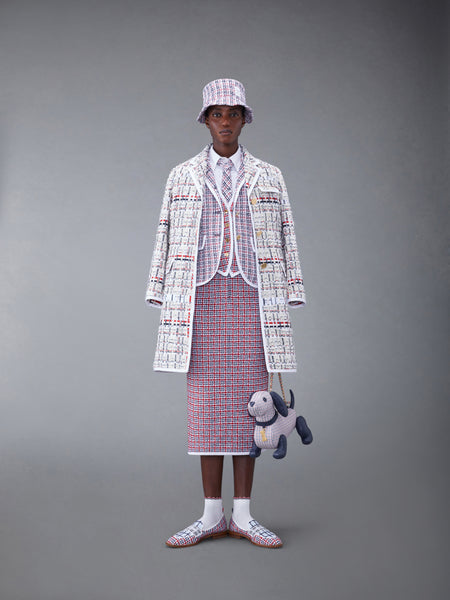 DECONSTRUCTED TWEED SLIM FIT SPORT COAT RWBWHT