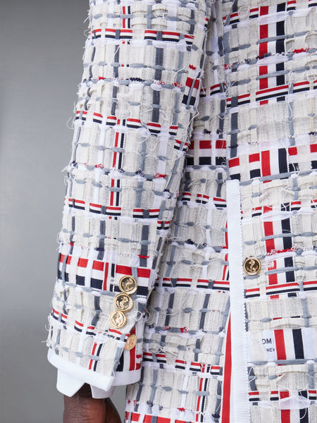 DECONSTRUCTED TWEED SLIM FIT SPORT COAT RWBWHT
