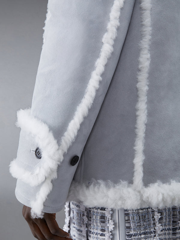 Shearling Pea Coat - image 5