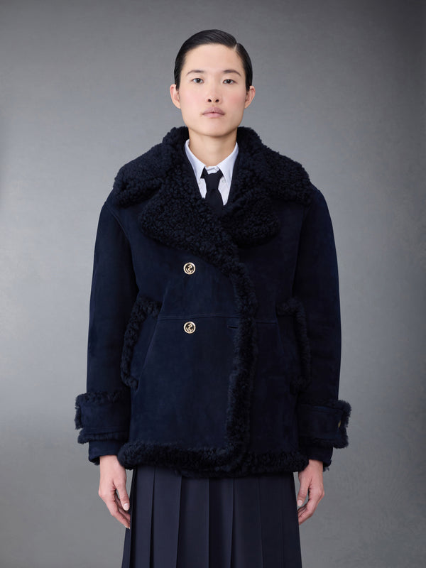Shearling Pea Coat - featured image