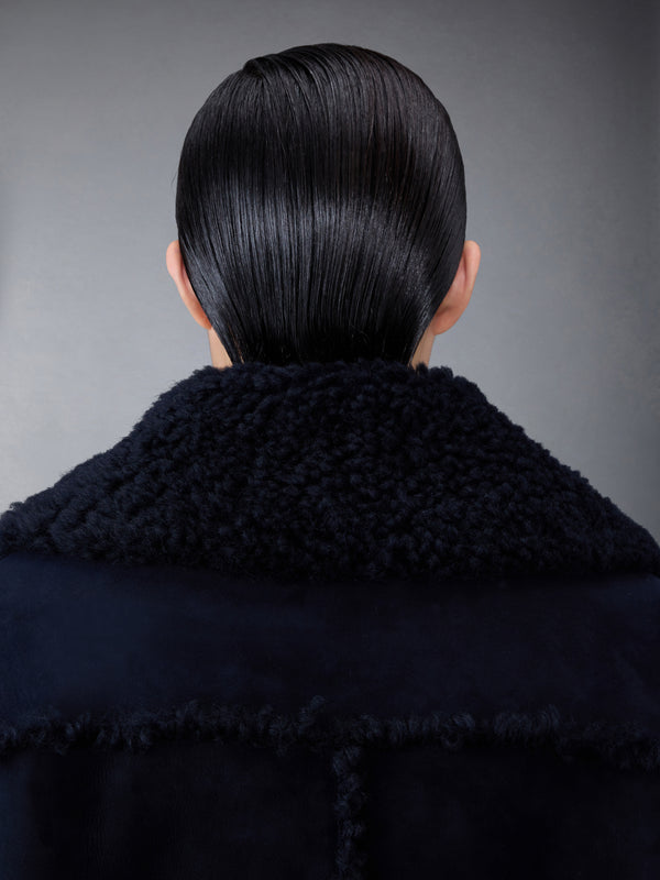Shearling Pea Coat - image 4
