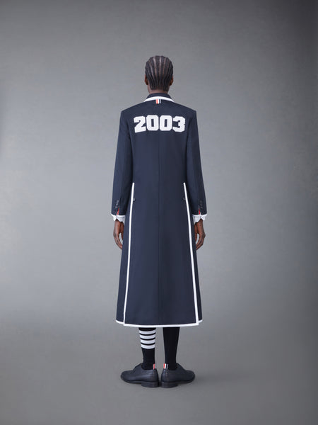CASHMERE 2003 HIGH ARMHOLE CHESTERFIELD COAT NAVY