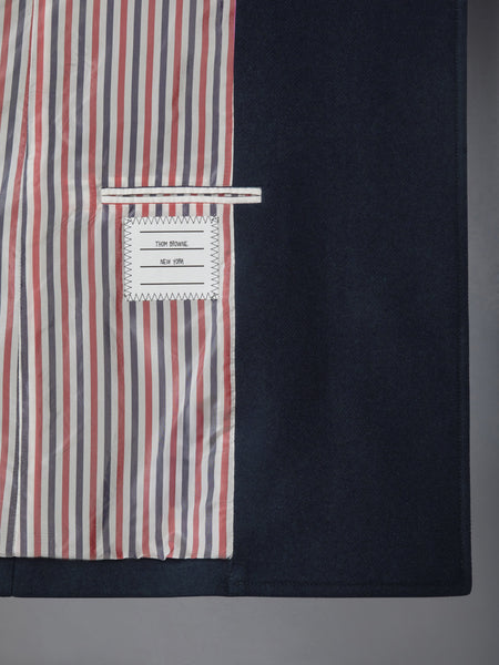 MELTON 4-BAR PEACOAT NAVY