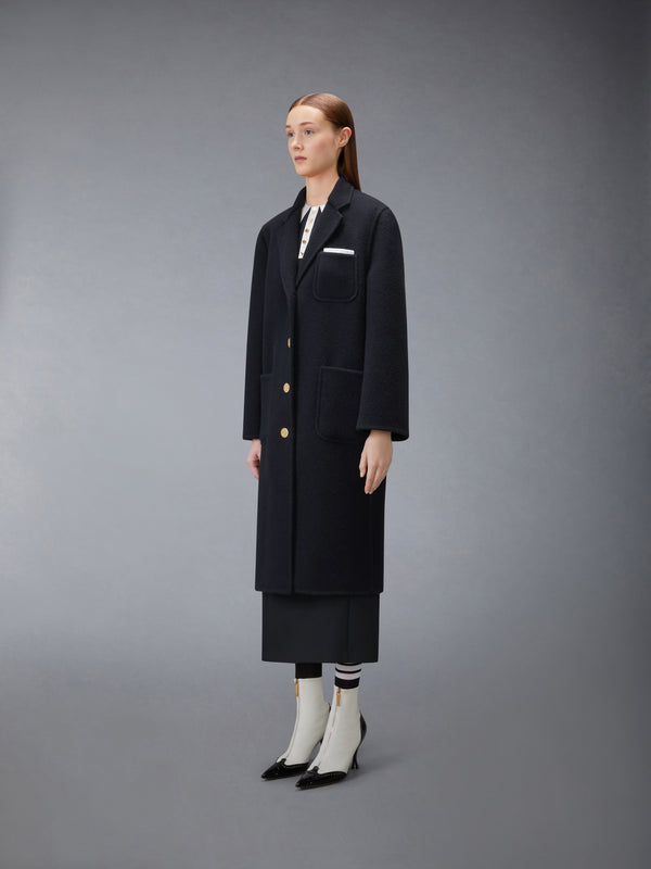 WOOL UNCONSTRUCTED BELL SLEEVE OVERCOAT - image 2