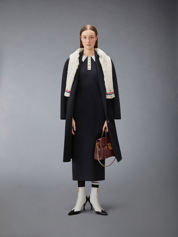 WOOL UNCONSTRUCTED BELL SLEEVE OVERCOAT - image 4