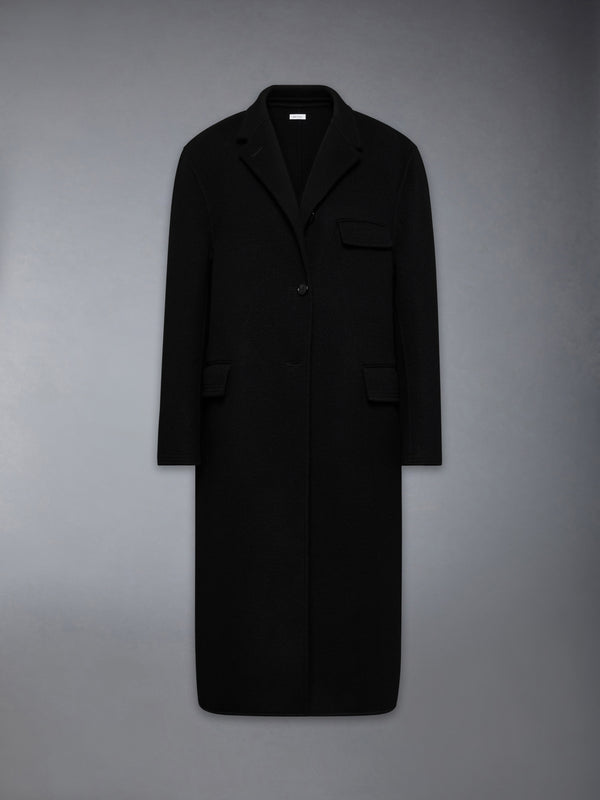 BOILED WOOL CASHMERE CHESTERFIELD COAT - featured image