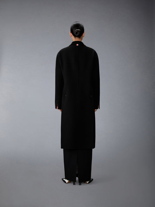 BOILED WOOL CASHMERE CHESTERFIELD COAT - image 3