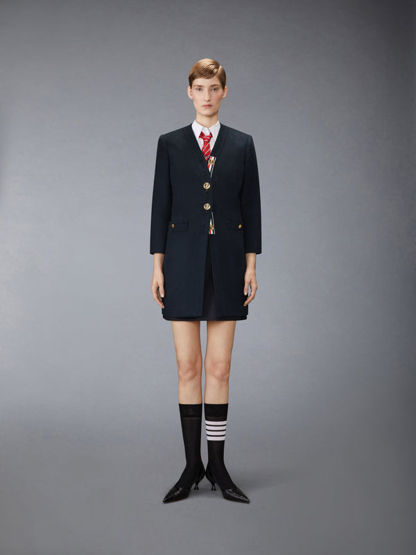 CASHMERE ZIBELINE FINISH CARDIGAN COAT - image 1