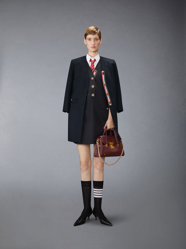 CASHMERE ZIBELINE FINISH CARDIGAN COAT - image 4