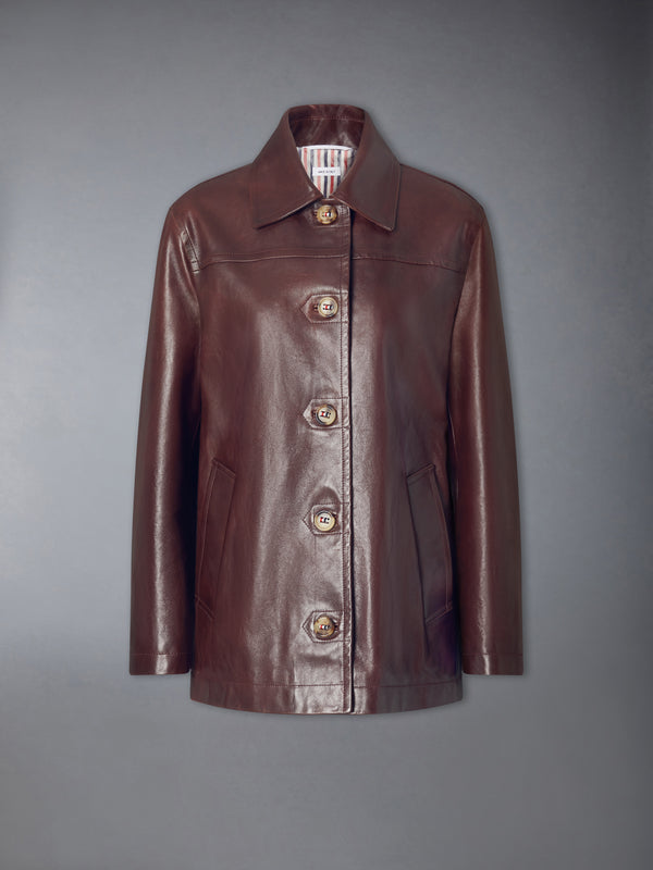 LEATHER DOCKSIDE COAT - featured image