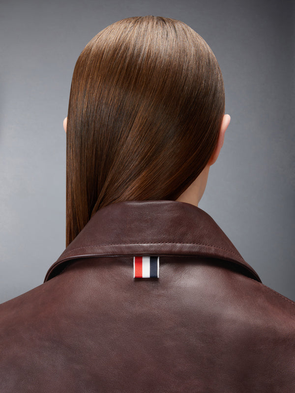LEATHER DOCKSIDE COAT - image 4