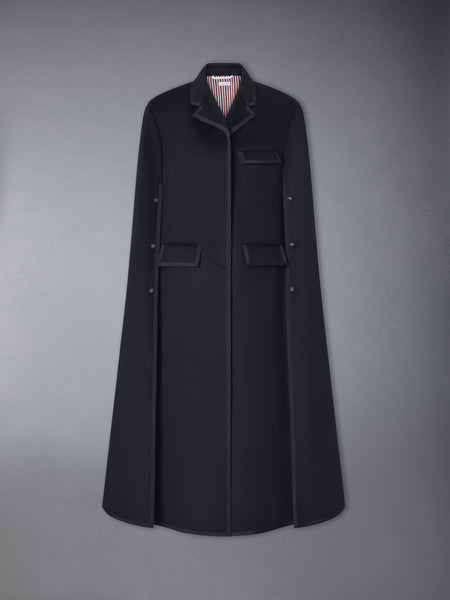 CASHMERE BROWNE 65 CHESTERFIELD CAPE BLACK