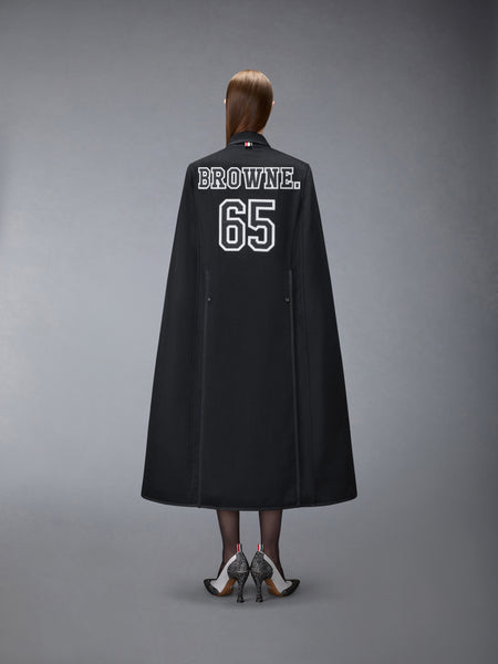 CASHMERE BROWNE 65 CHESTERFIELD CAPE BLACK