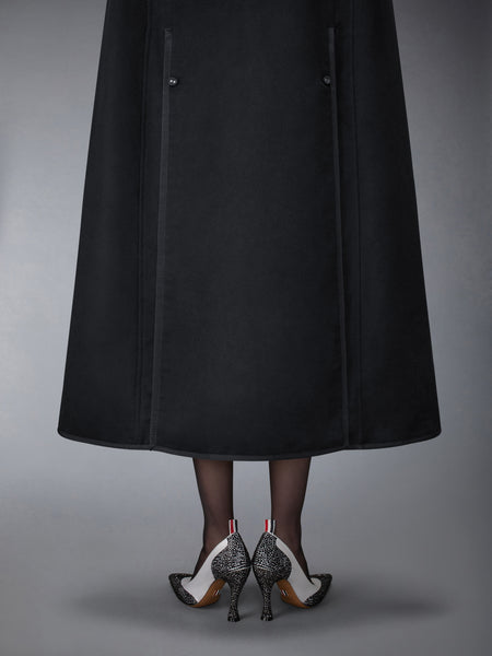 CASHMERE BROWNE 65 CHESTERFIELD CAPE BLACK
