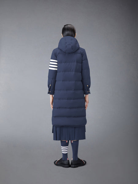 MILITARY RIPSTOP DOWN FILL 4-BAR HOODED SHIRTDRESS NAVY