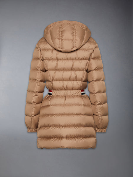 ULTRA LIGHT NYLON TECH DOWN JACKET BROWN