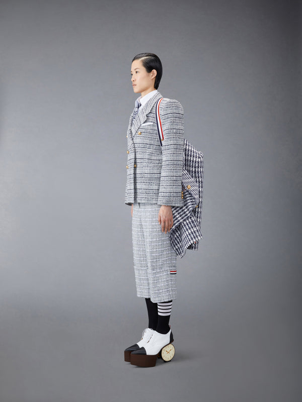 GROSGRAIN TWEED OVERSIZED BAL COLLAR OVERCOAT - image 4