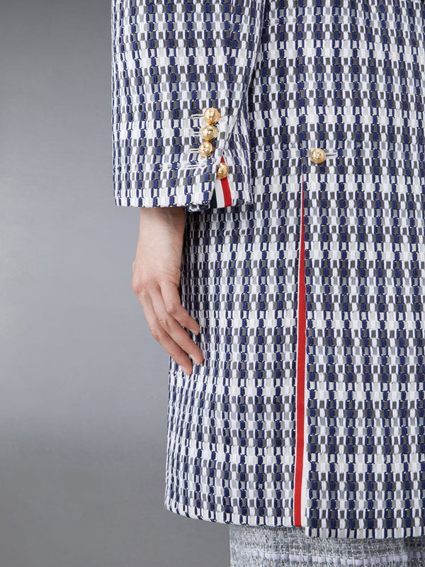 GROSGRAIN TWEED OVERSIZED BAL COLLAR OVERCOAT - image 6