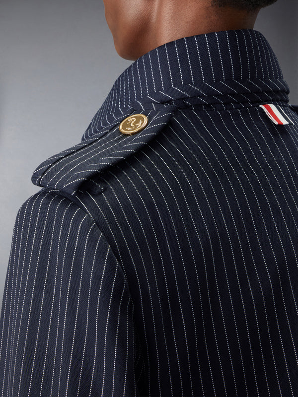 HIGH TWIST WOOL CROPPED TRENCH - image 6