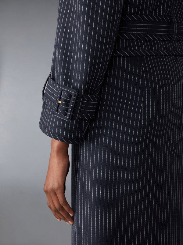 HIGH TWIST WOOL CROPPED TRENCH - image 8