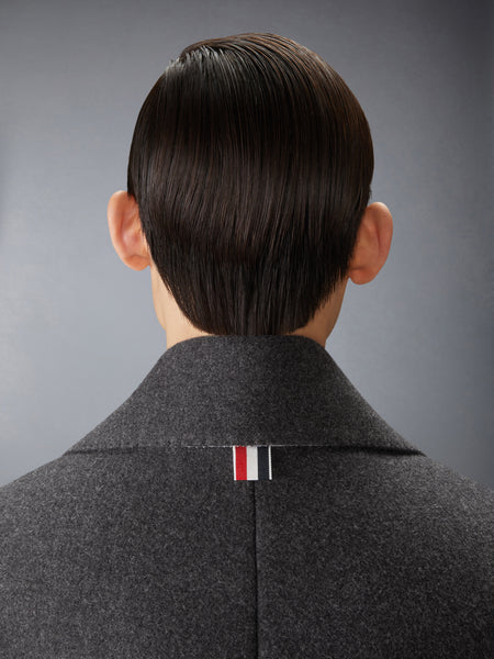 MELTON COCOON COAT DARK GREY