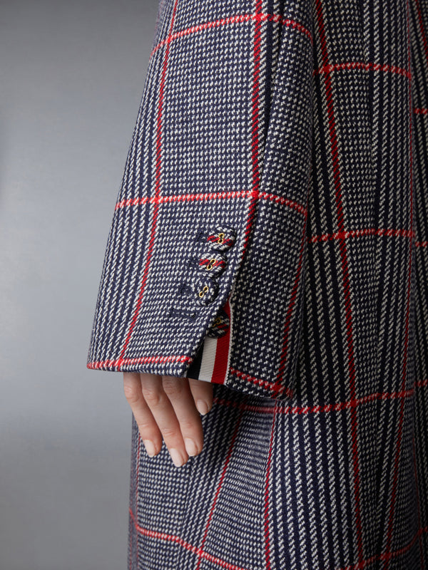 CHECK HUNTING TWEED COCOON COAT - image 5