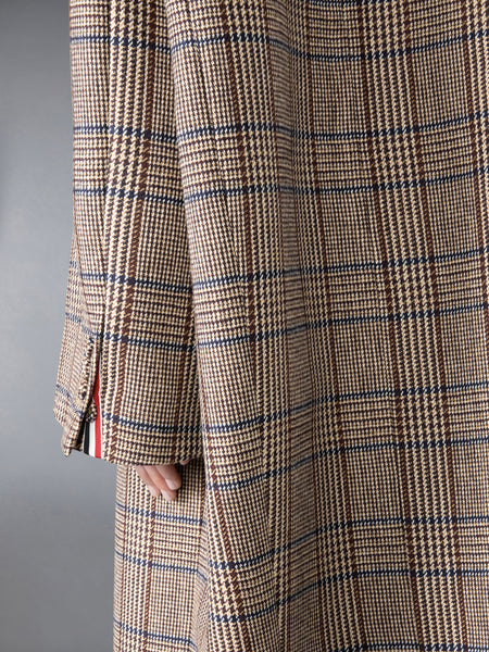 HUNTING TWEED COCOON COAT DARK BROWN