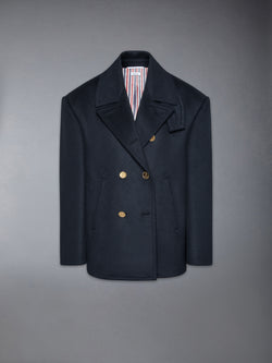 ZIBERLINE FINISH CASHMERE OVERSIZED PEACOAT
